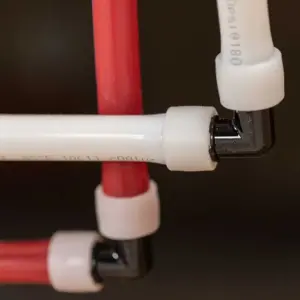 HDPE tee fitting installed in pipeline showing branch connection and potential flow and pressure issues