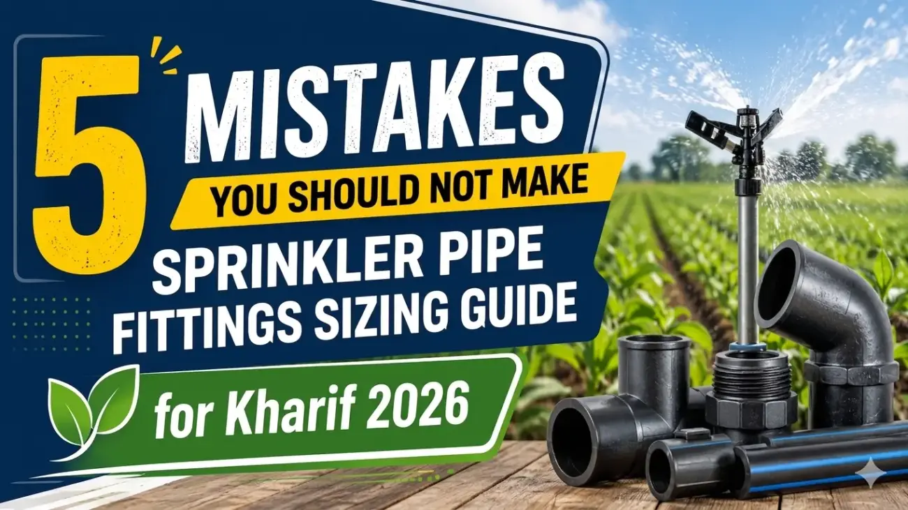 5 Mistakes You Should Not Make Sprinkler Pipe Fittings Sizing Guide for Kharif 2026