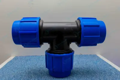 hdpe pipe fittings system with HDPE TEE and coupler