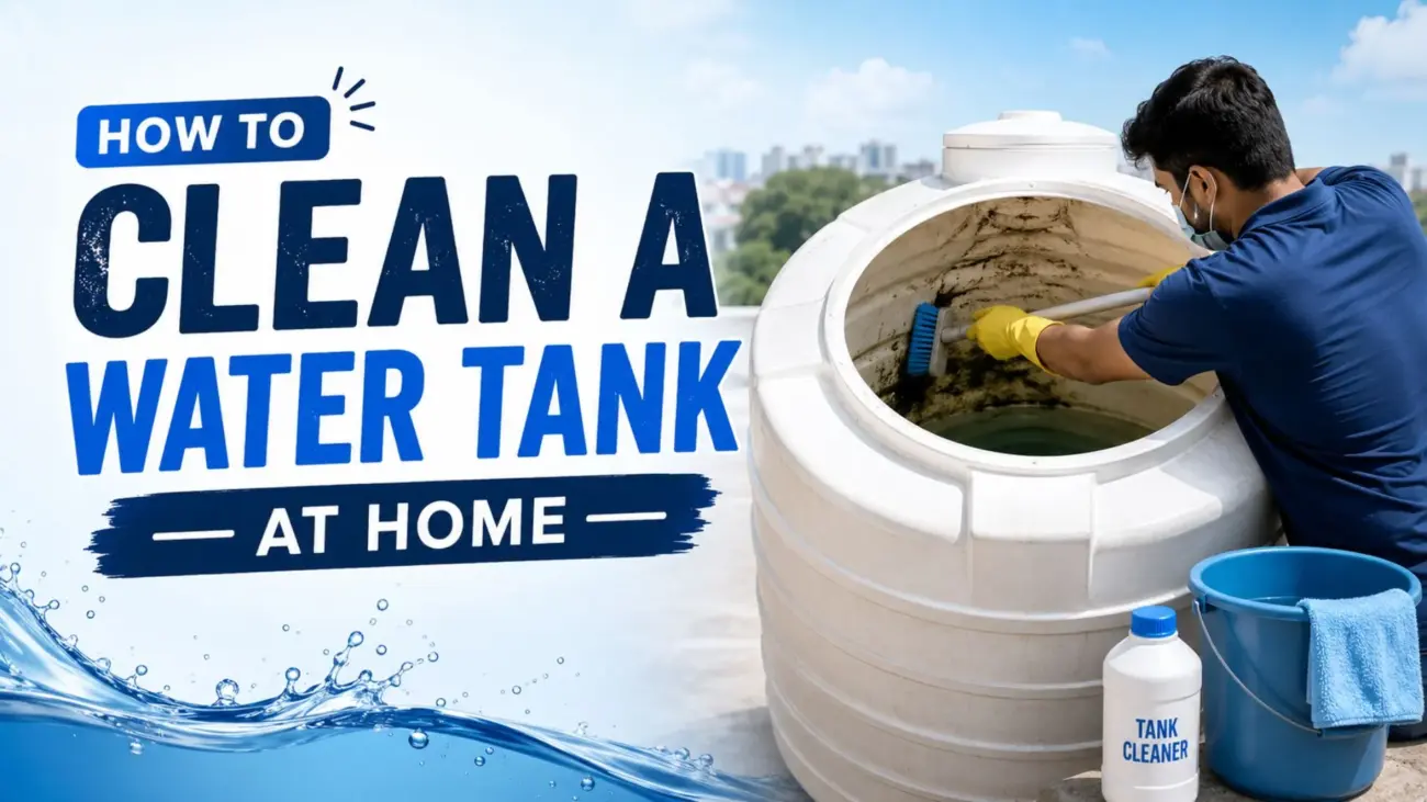 how to clean water tank at home