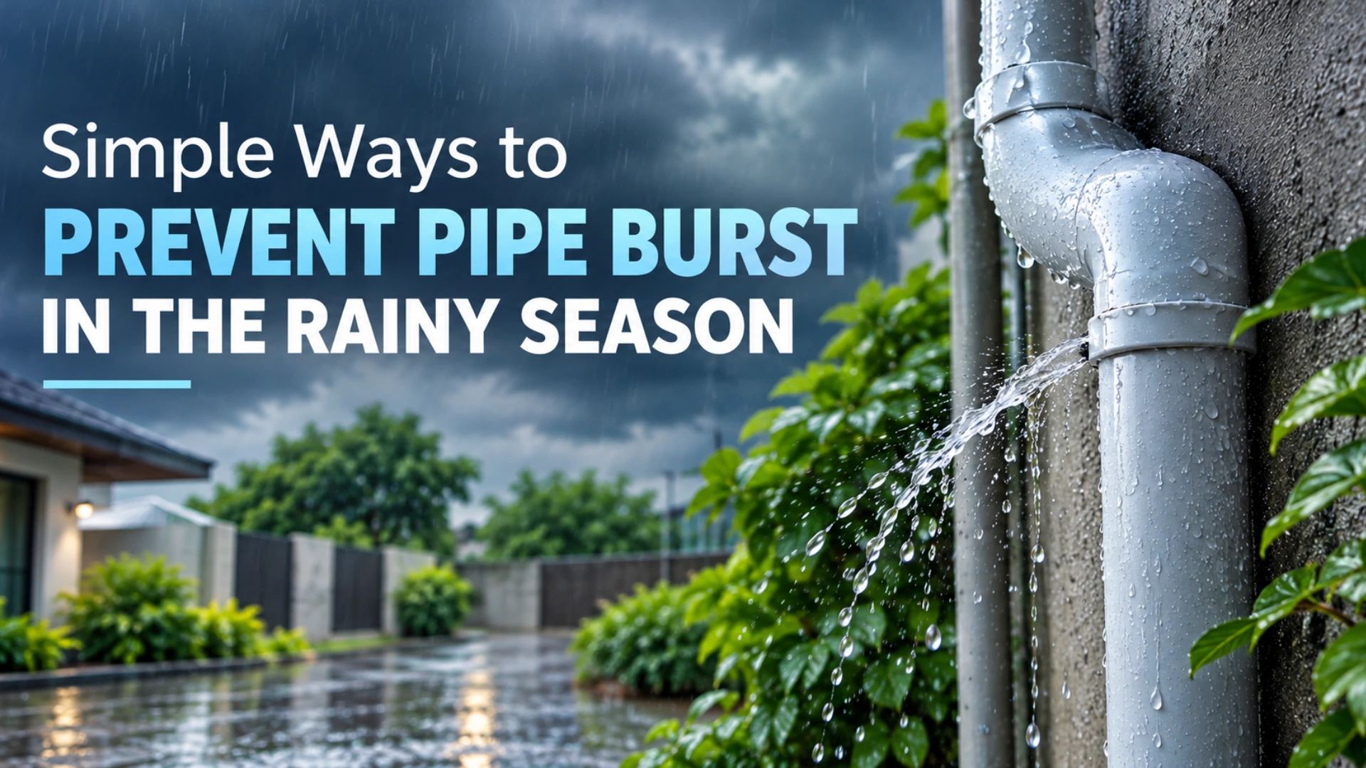 Simple Ways to Prevent Pipe Burst in the Rainy Season