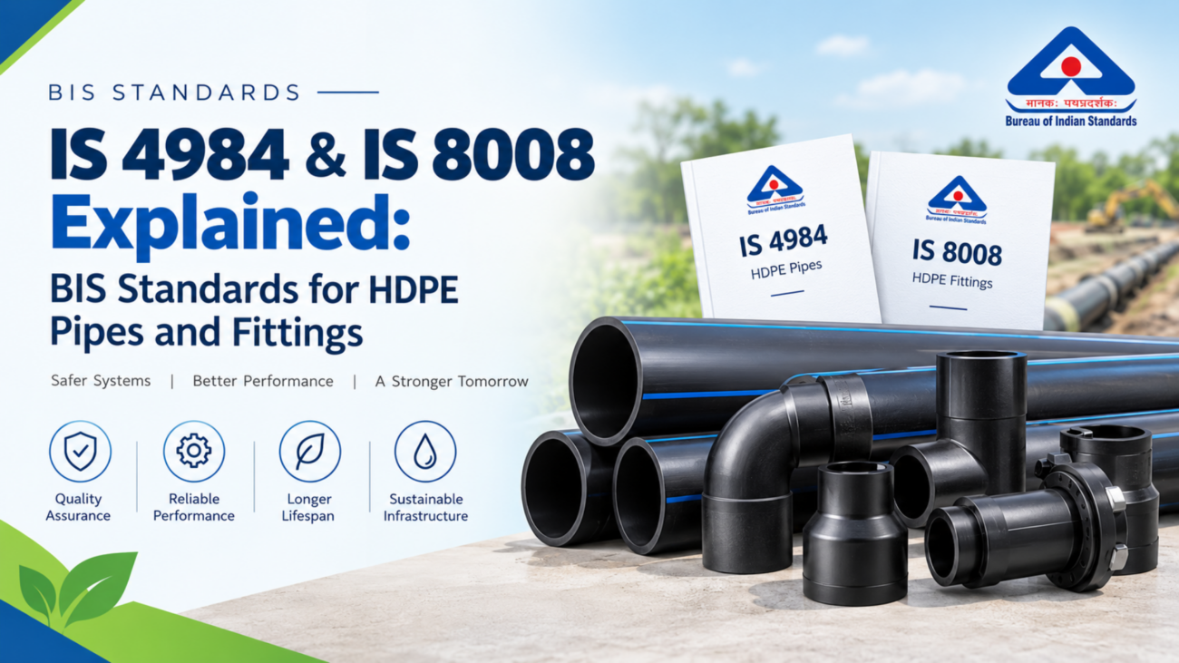 IS 4984 & IS 8008 Explained: BIS Standards for HDPE Pipes and Fittings