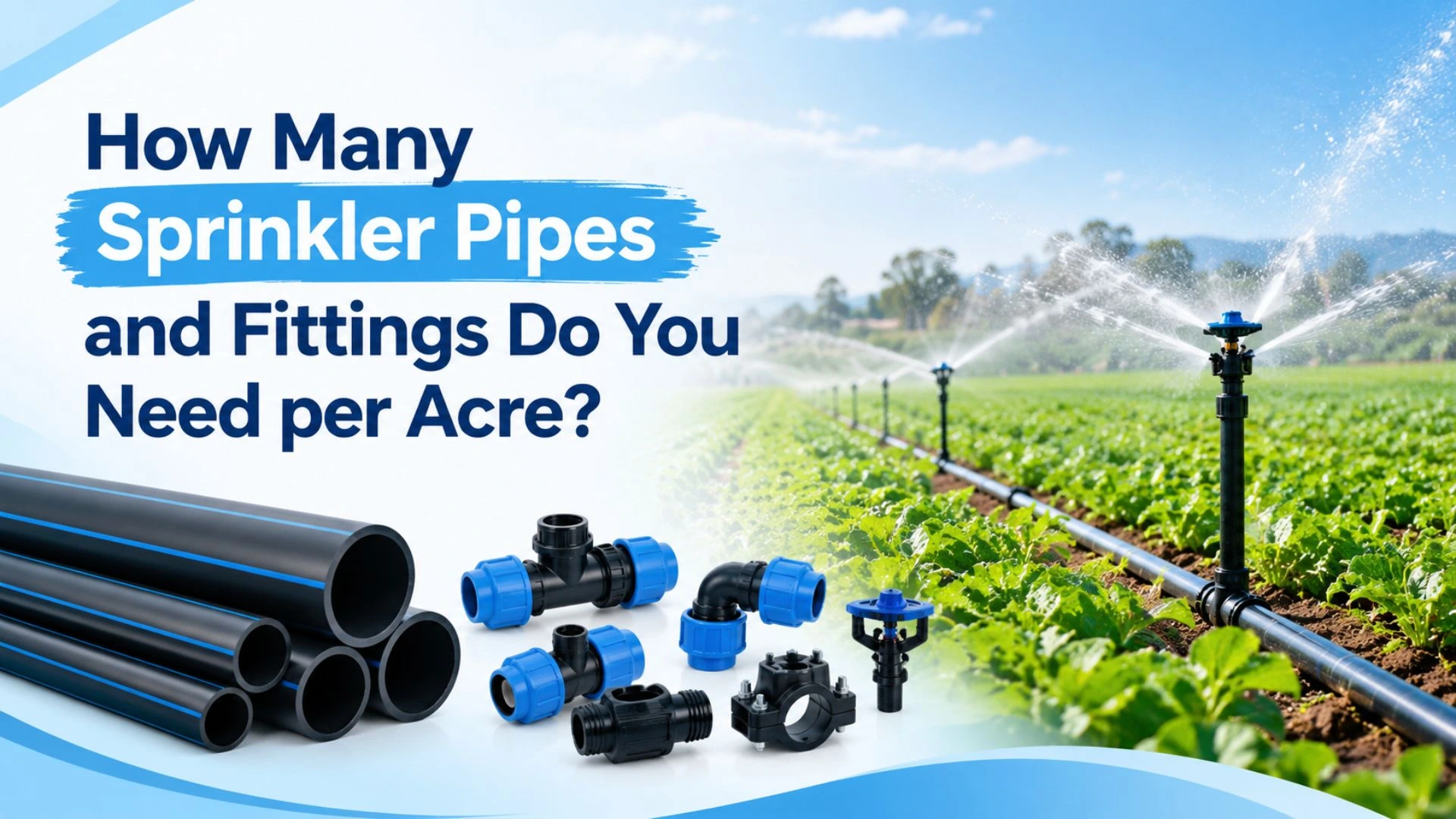 How Many Sprinkler Pipes and Fittings Do You Need per Acre?